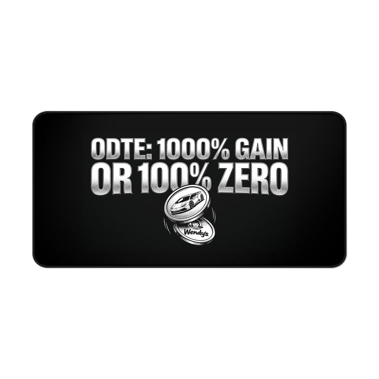 
ODTE: 1000% Gain or 100% Zero Desk Mat