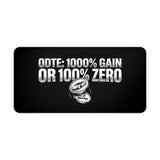 
ODTE: 1000% Gain or 100% Zero Desk Mat