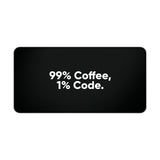 
Alfombrilla de escritorio 99% Café, 1% Código