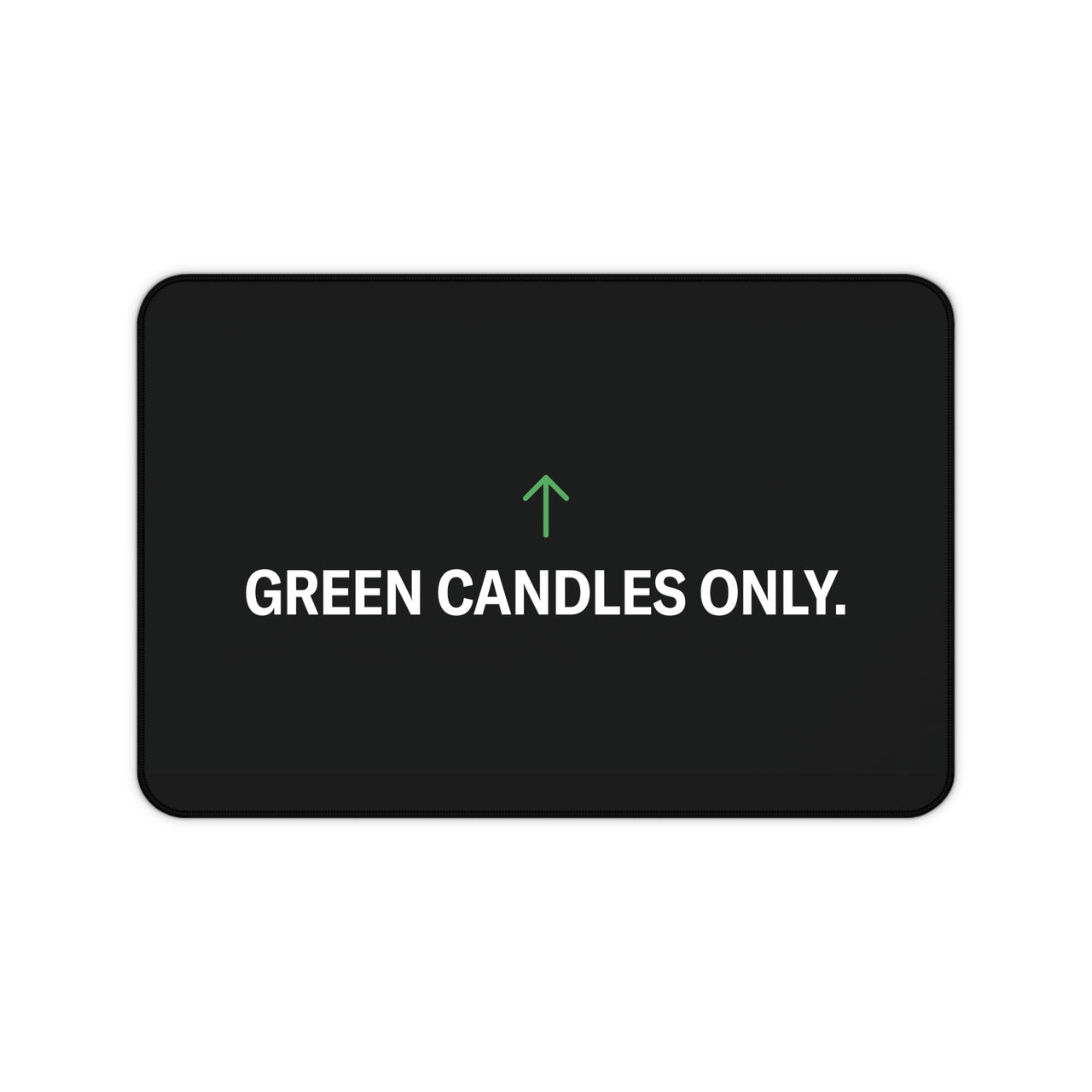 
Green Candles Only Desk Mat