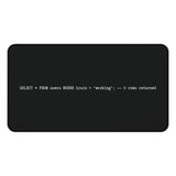 
The "Cognitive Null Set" SQL Query Desk Mat
