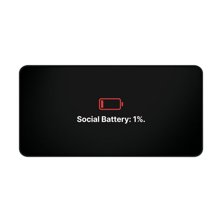 
Alfombrilla de escritorio Batería social 1%