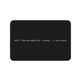 
The "Cognitive Null Set" SQL Query Desk Mat