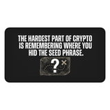 
The Hardest Part of Crypto Seed Phrase Mouse Pad – Funny Desk Mat