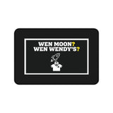 
¿Cuándo la luna? ¿Cuándo el Wendy's? Tapete de escritorio