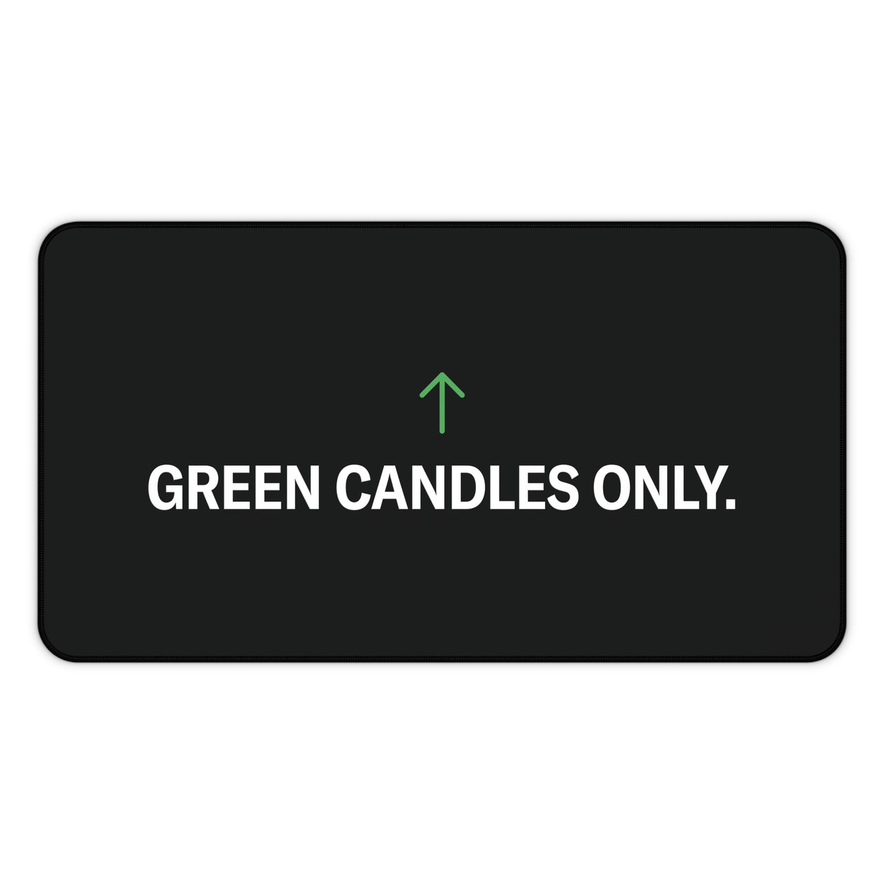 
Green Candles Only Desk Mat