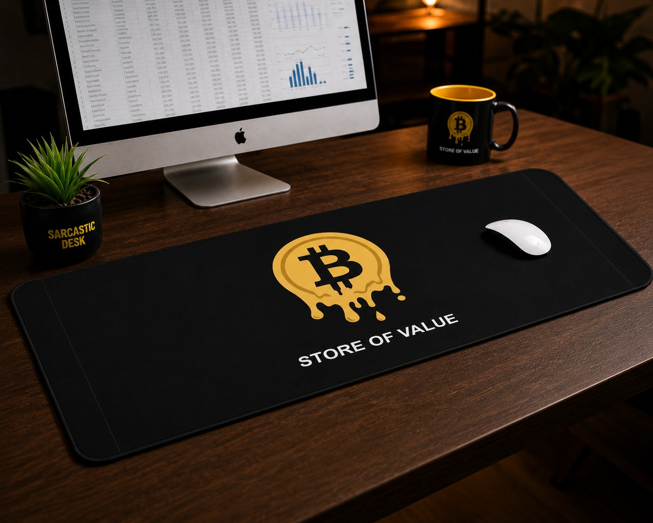 
Bitcoin: Alfombrilla de escritorio Reserva de valor