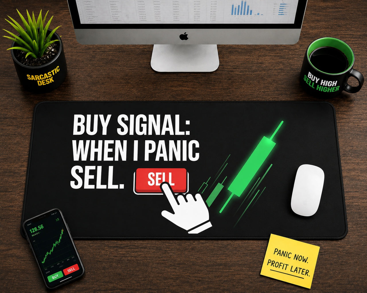 
Buy Signal: When I Panic Sell Desk Mat