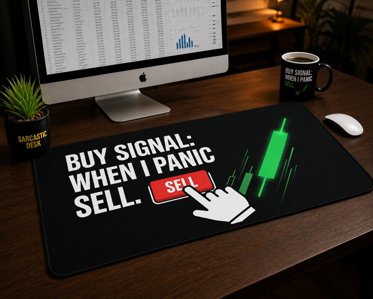 
Buy Signal: When I Panic Sell Desk Mat