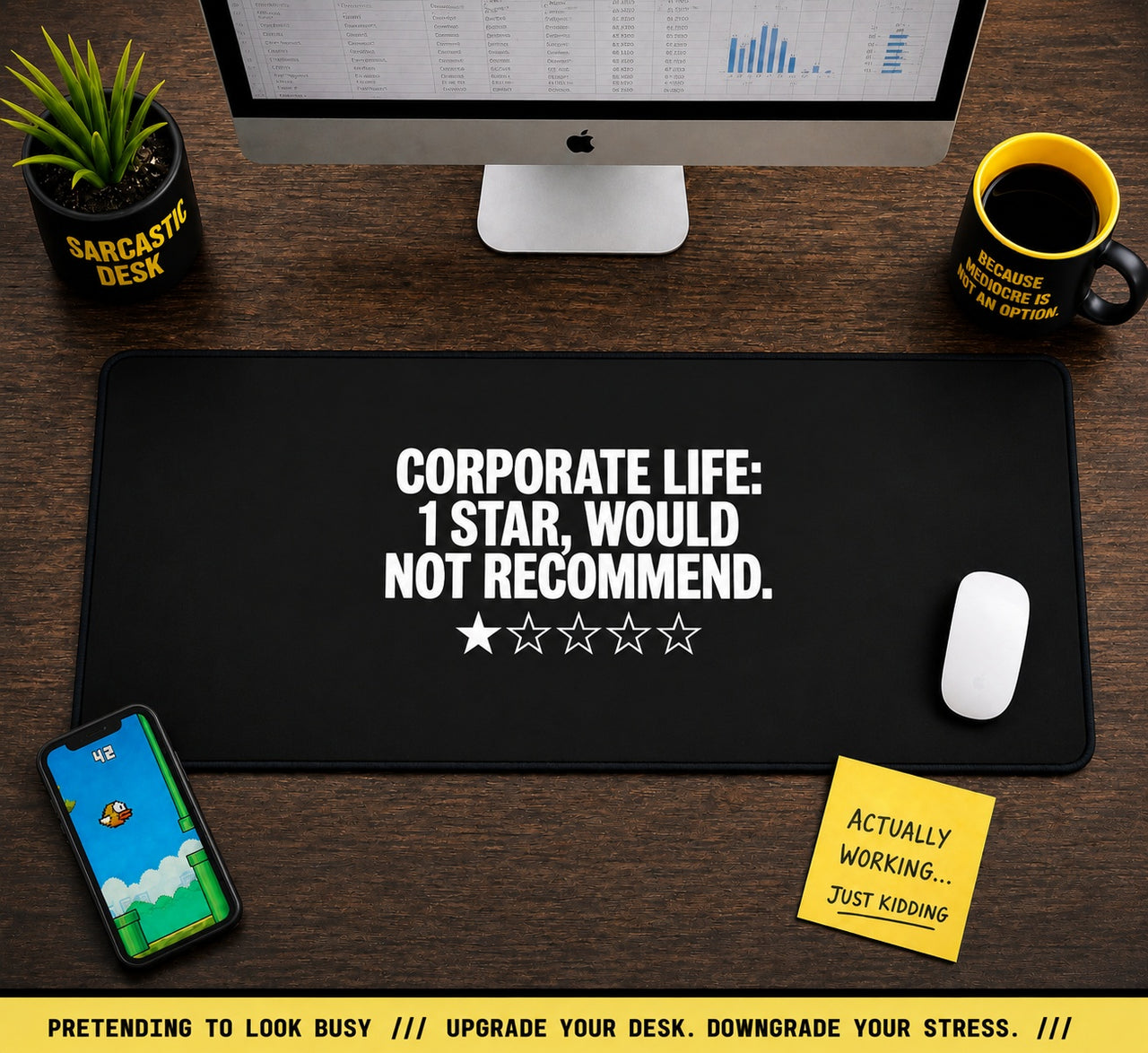 
Corporate Life 1 Star Desk Mat