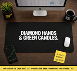 
Diamond Hands & Green Candles Desk Mat