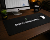 
Green Candles Only Desk Mat