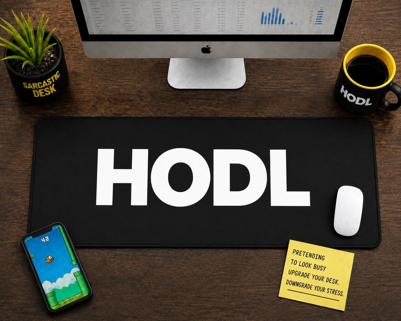 
HODL Desk Mat