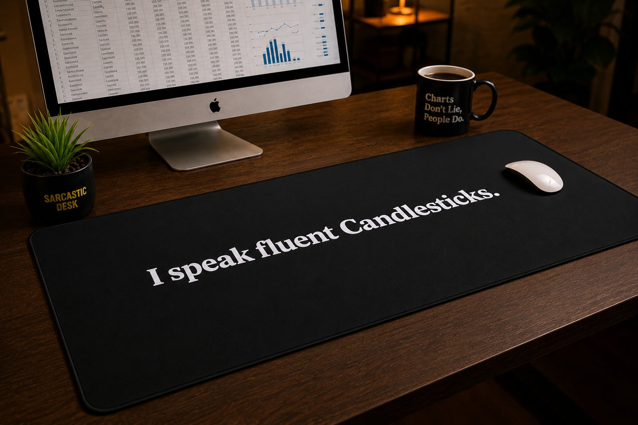 
I Speak Fluent Candlesticks Desk Mat