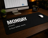 
Monday Four-Letter Word Desk Mat