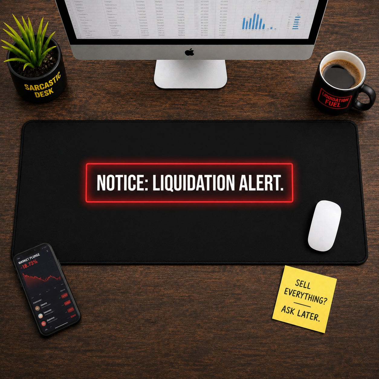 
Notice: Liquidation Alert Desk Mat