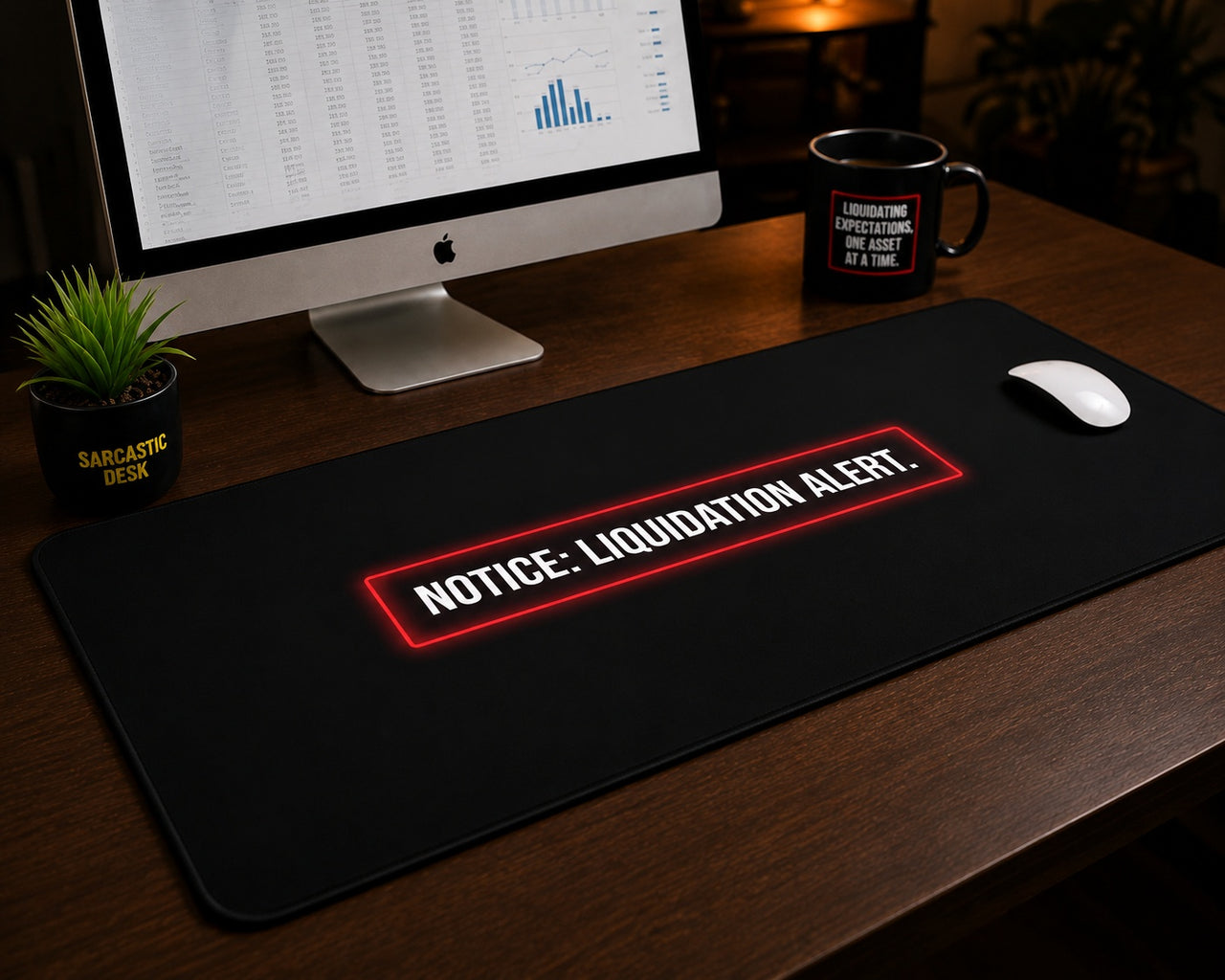 
Notice: Liquidation Alert Desk Mat