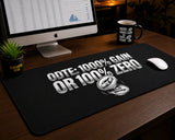 
ODTE: 1000% Gain or 100% Zero Desk Mat