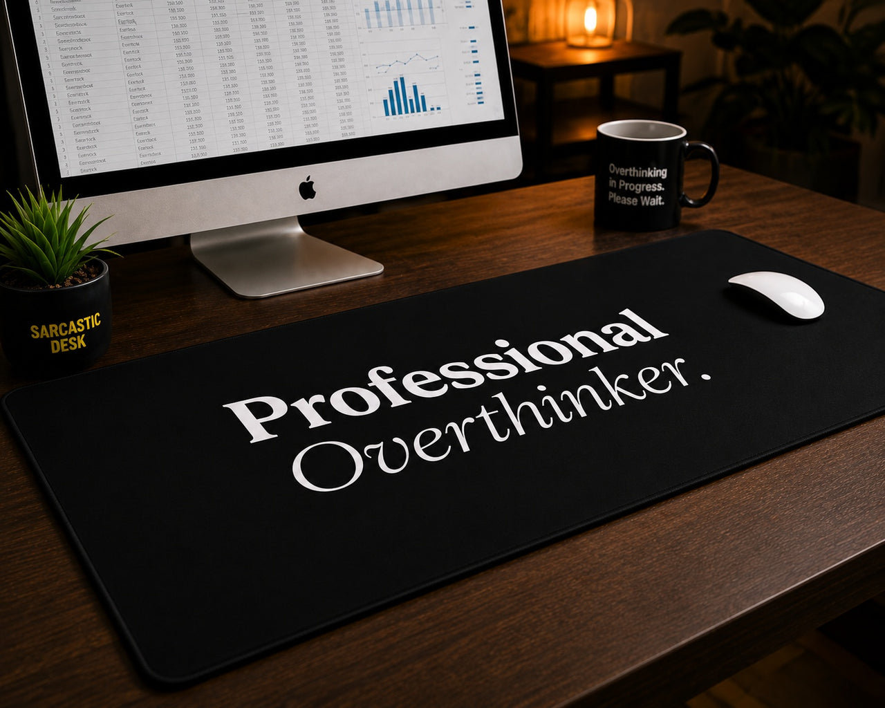 
Professional Overthinker Desk Mat