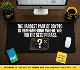 
The Hardest Part of Crypto Seed Phrase Mouse Pad – Funny Desk Mat