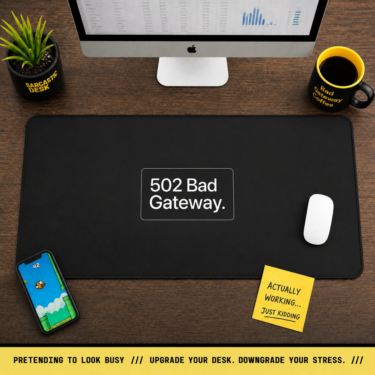 
The "502 Bad Gateway" Communication Blackout Mat