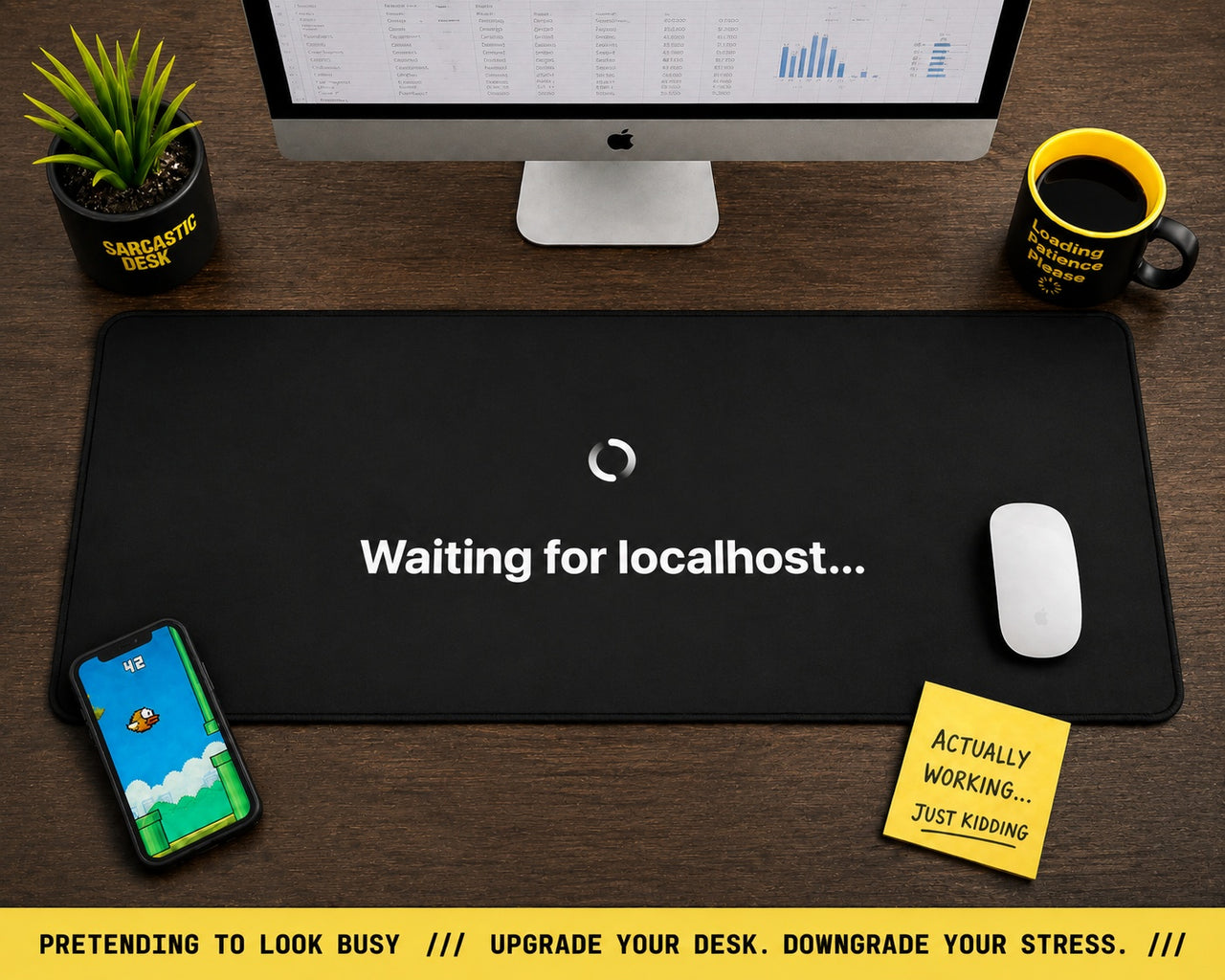 
The "Localhost Purgatory" Operational Desk Mat