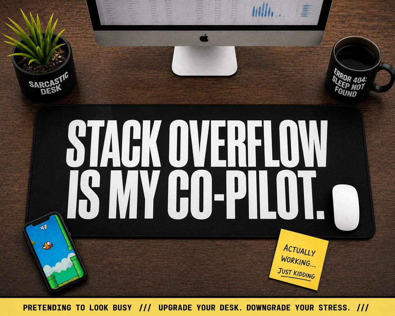 
The "Outsourced Intelligence" Co-Pilot Desk Mat