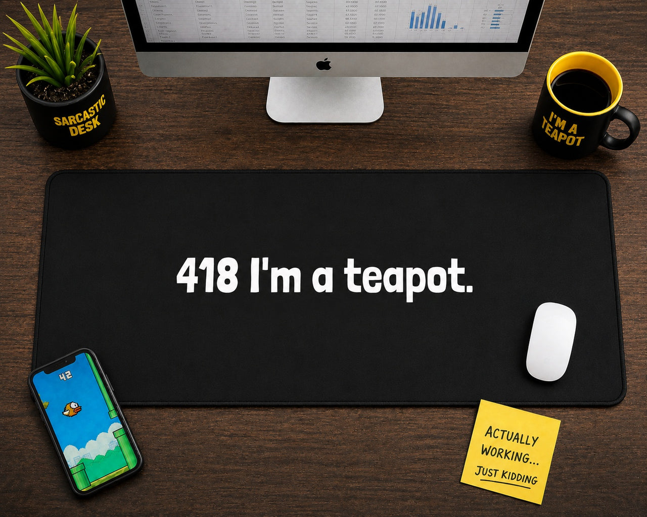 
The "Protocol 418" Refusal-of-Service Desk Mat