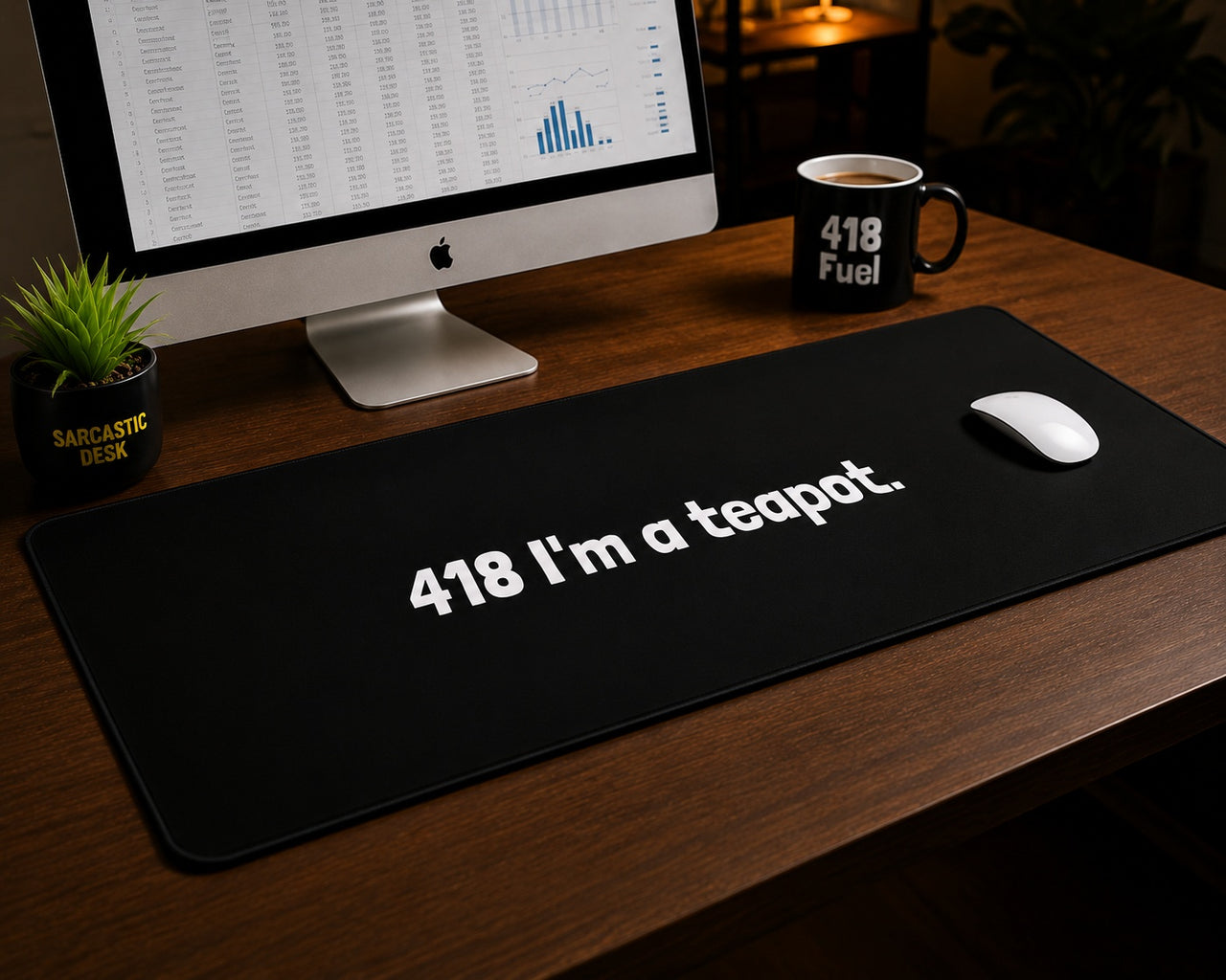
The "Protocol 418" Refusal-of-Service Desk Mat