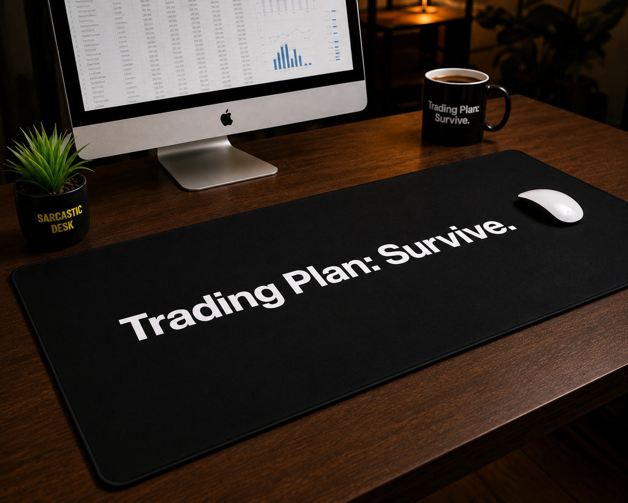 
Trading Plan: Survive Desk Mat